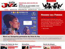 Tablet Screenshot of nuitdujazz.com